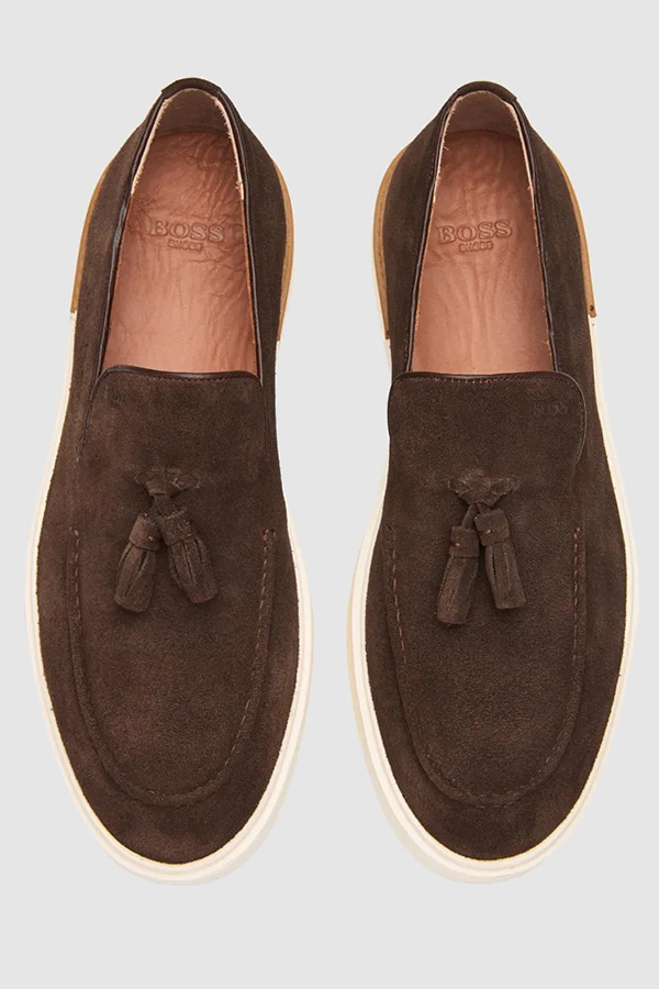 ΠΑΠΟΥΤΣΙΑ BOSS SHOES - BROWN SUEDE